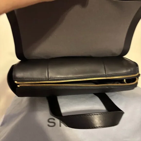 NEW SKAGEN Black Color Leather Handbag and Dust Bag - Picture 8 of 16